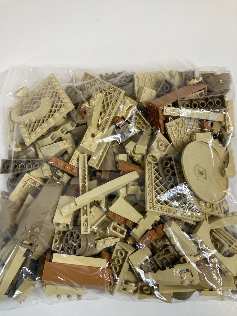 LEGO Bulk Mixed Tan Parts Lot 0.5kg 1.1lbs Huge Assortment 2000-2018 Collection